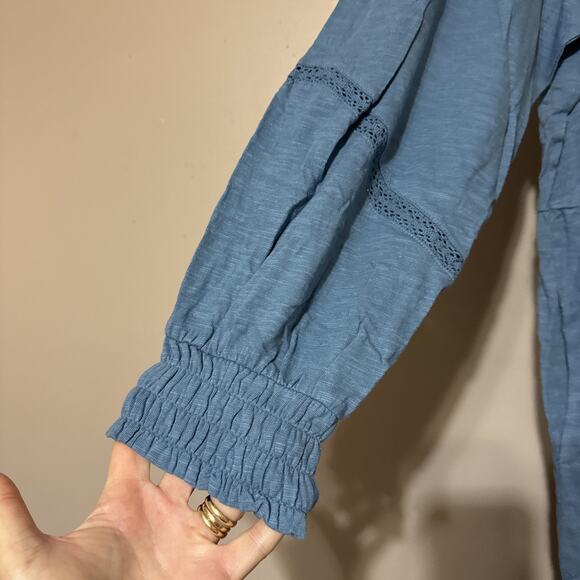 Denim & Co Canyon Retreat Womens Dress Midi Blue Size 1X New - Picture 3 of 7